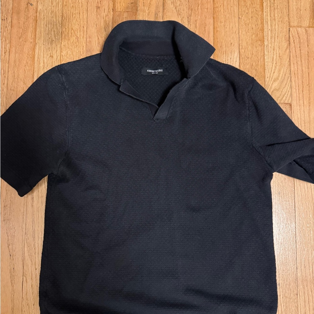 Kenneth Cole Classic Black Polo Shirt